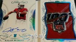 1/1 RC AUTO KYLER MURRAY NFL SHIELD 100 YEARS SEALED RPA ROOKIE 2019 Flawless