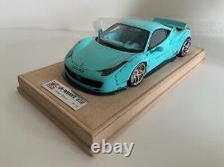 1.18 Liberty Walk Ferrari 458 Tiffany Blue Limited Edition #05 of 50 pieces