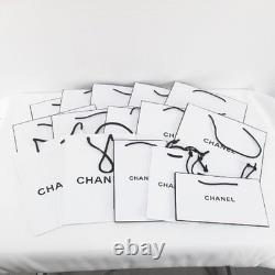 15-piece of CHANEL Authentic Limited Edition Paper Shopping Empty Bags white