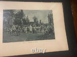 1885 C. A. Detti (Fr.) Framed limited edition photogravure lithograph