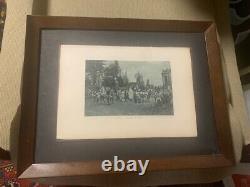 1885 C. A. Detti (Fr.) Framed limited edition photogravure lithograph