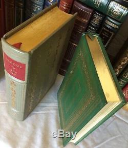 1970s Vintage Leather Book Collection, Signed Franklin Library Lot 85 Pieces