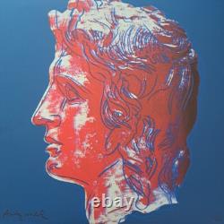 1980s Andy Warhol Signed Limited Edition Lithograph Alexander the Great