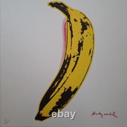 1980s Andy Warhol Signed Limited Edition Lithograph Banana