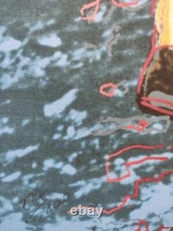 1980s Andy Warhol Signed Limited Edition Lithograph Moonwalk