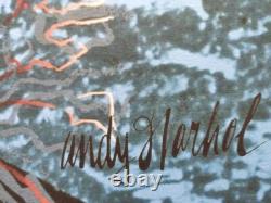 1980s Andy Warhol Signed Limited Edition Lithograph Moonwalk