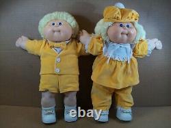 1985 Cabbage Patch Kids Twins (Boy & Girl) Blonde Hair Limited Edition