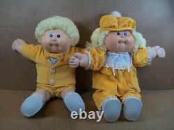 1985 Cabbage Patch Kids Twins (Boy & Girl) Blonde Hair Limited Edition