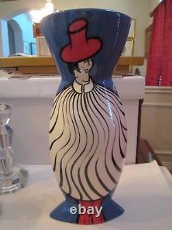 1999 Cirque Du Soleil Vase Signed & # 190/250 Limited Edition Piece Of Art 14