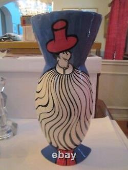 1999 Cirque Du Soleil Vase Signed & # 190/250 Limited Edition Piece Of Art 14