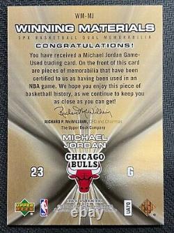 2006-07 Upper Deck Spx Michael Jordan Winning Materials Dual Jersey Sp Bulls