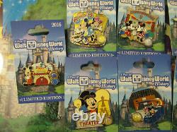 2017 Walt Disney World Piece of History 9 Pin Set Limited Edition Hard to Find