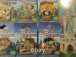 2017 Walt Disney World Piece of History 9 Pin Set Limited Edition Hard to Find