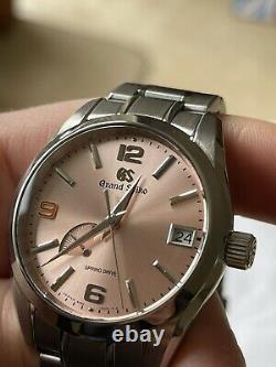2018 Limited Edition Grand Seiko Pink Champagne SBGA371 Watch 1/500 Pieces JDM