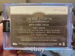 2018 Topps Dynasty Yadier Molina Game Used Jersey Patch Auto Autograph 9/10