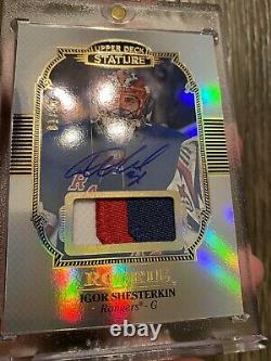 2019-20 Ud Stature Igor Shesterkin Portrait Variant Rookie Patch Auto! 01/33