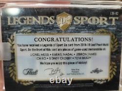 2019 Leaf Pearl Legends Sport Tom Brady LeBron James Game Used Jersey Patch /6