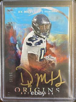 2019 PANINI ORIGINS DK Metcalf Rookie Gold On card Auto /25 RC Rookie Seahawks