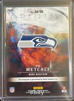 2019 PANINI ORIGINS DK Metcalf Rookie Gold On card Auto /25 RC Rookie Seahawks