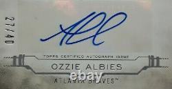 2019 Topps Inception OZZIE ALBIES Jumbo Patch Auto /40