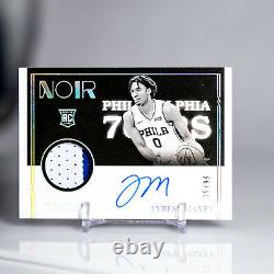 2020-21 NOIR Tyrese Maxey Rookie Patch 2-COLOR Auto /99 ON CARD RPA Sixers