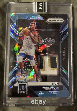 2020-21 Panini Prizm Basketball Zion Williamson 1/1 One Of One Patch