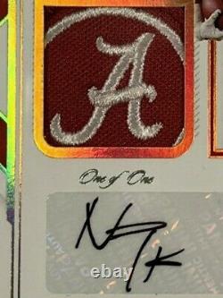 2021 National Treasures NAJEE HARRIS 1/1 Alabama Logo Patch Auto RPA