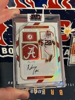 2021 National Treasures NAJEE HARRIS 1/1 Alabama Logo Patch Auto RPA