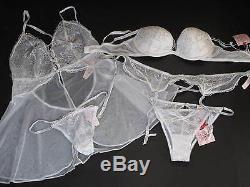 32DD 34A 34C 34DD VICTORIA'S SECRET Limited Edition Ice Dream Angels 5 piece Set