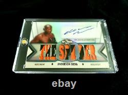 ANDERSON SILVA 2013 Topps UFC Knockout Platinum G. O. A. T. The Spider 1/1