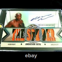 ANDERSON SILVA 2013 Topps UFC Knockout Platinum G. O. A. T. The Spider 1/1