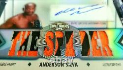 ANDERSON SILVA 2013 Topps UFC Knockout Platinum G. O. A. T. The Spider 1/1