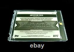 ANDERSON SILVA 2013 Topps UFC Knockout Platinum G. O. A. T. The Spider 1/1