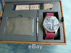 AVI-8 Flyboy Bronze Edition LE 45 mm Automatic w Red Leather One Piece + Suede