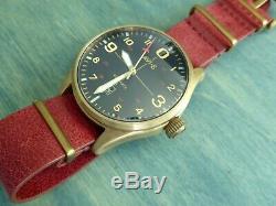 AVI-8 Flyboy Bronze Edition LE 45 mm Automatic w Red Leather One Piece + Suede