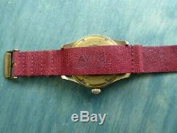 AVI-8 Flyboy Bronze Edition LE 45 mm Automatic w Red Leather One Piece + Suede