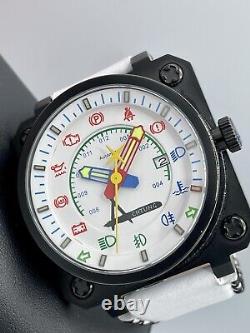 Achtung Aviatore Black Steel White Dial Limited Edition Automatic 10 Pieces 48mm