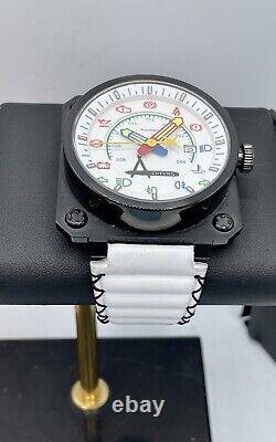 Achtung Aviatore Black Steel White Dial Limited Edition Automatic 10 Pieces 48mm