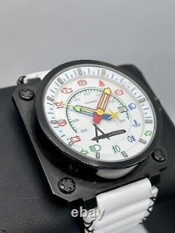 Achtung Aviatore Black Steel White Dial Limited Edition Automatic 10 Pieces 48mm