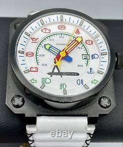 Achtung Aviatore Black Steel White Dial Limited Edition Automatic 10 Pieces 48mm