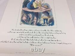 Alice In Wonderland 90s Print John Tenniel Limited Edition Art Caterpillar