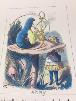 Alice In Wonderland 90s Print John Tenniel Limited Edition Art Caterpillar