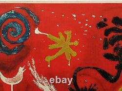 André Bict Signed Fireworks 1964 Original Coloured Aquatint Etching, No 17/50