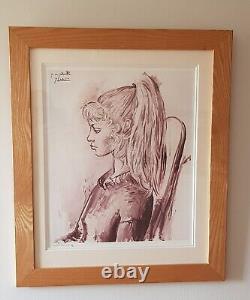 Ash Framed Limited Edition Giclée Print of Pablo Picasso's Portrait of Silvette