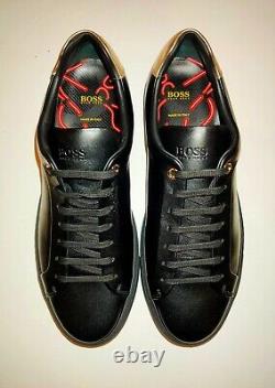 BOSS Chinese New Year Edition All Black Red Bottoms Men's Trainers Rare Piece