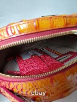 BRAHMIN PASSION FRUIT LANE + CREDIT CARD WALLET in RIBBON 2 Pieces NWT