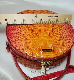 BRAHMIN PASSION FRUIT LANE + CREDIT CARD WALLET in RIBBON 2 Pieces NWT