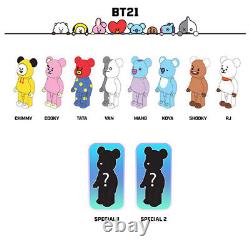 BTS Limited Edition BT21 Bearbrick Figure Secret Box 1 SET 10 pieces 1291630