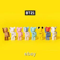 BTS Limited Edition BT21 Bearbrick Figure Secret Box 1 SET 10 pieces 1291630