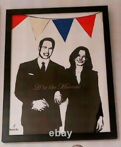 Bambi Street Artist-William And Kate Framed Limited Edition-A Bit Like Marmite